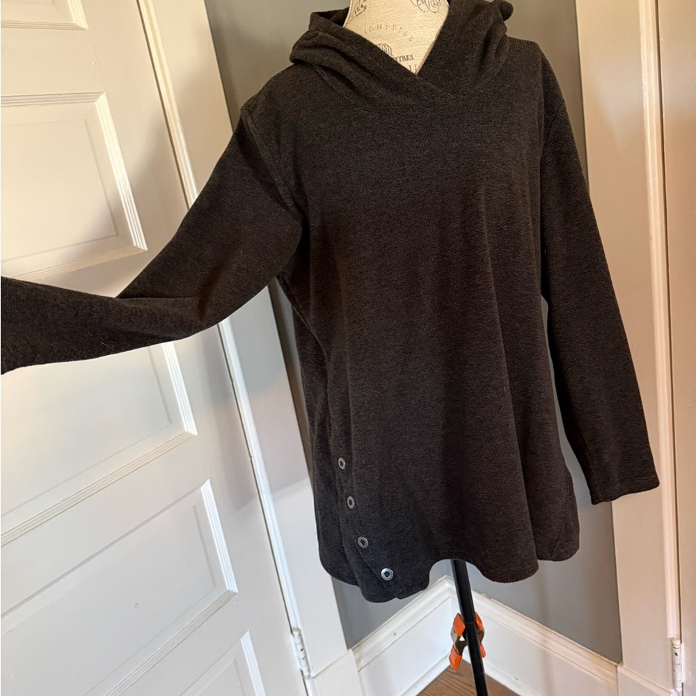 Elegant Charcoal Women's Hoodie